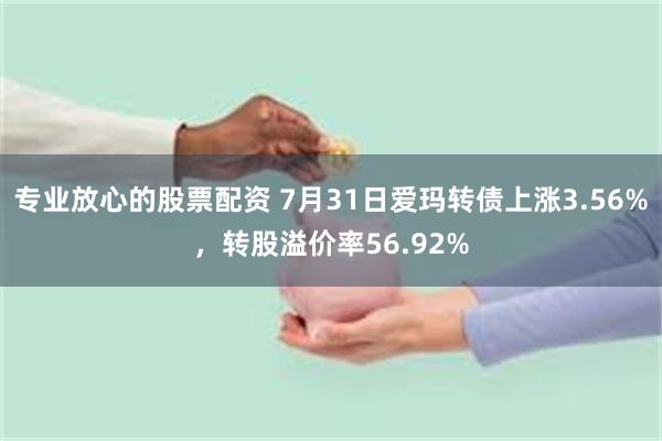 专业放心的股票配资 7月31日爱玛转债上涨3.56%，转股溢价率56.92%