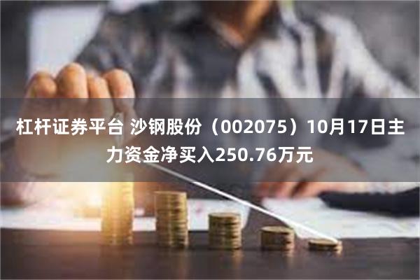 杠杆证券平台 沙钢股份（002075）10月17日主力资金净买入250.76万元