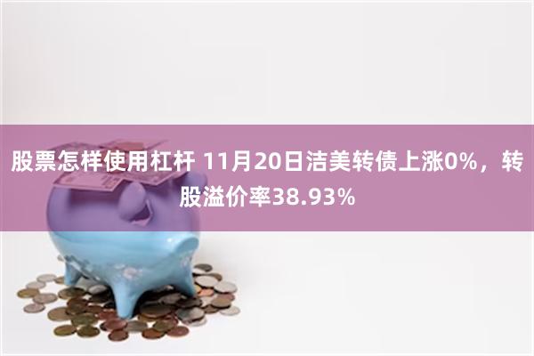 股票怎样使用杠杆 11月20日洁美转债上涨0%，转股溢价率38.93%