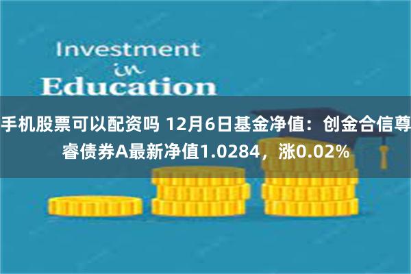 手机股票可以配资吗 12月6日基金净值：创金合信尊睿债券A最新净值1.0284，涨0.02%